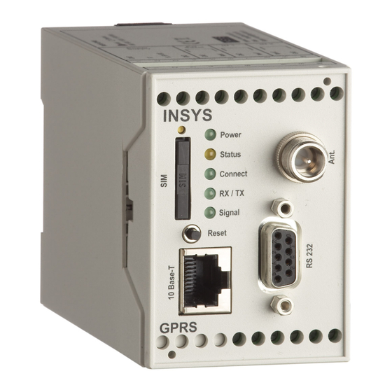 VEGA INSYS GPRS 5.0 Benutzerhandbuch
