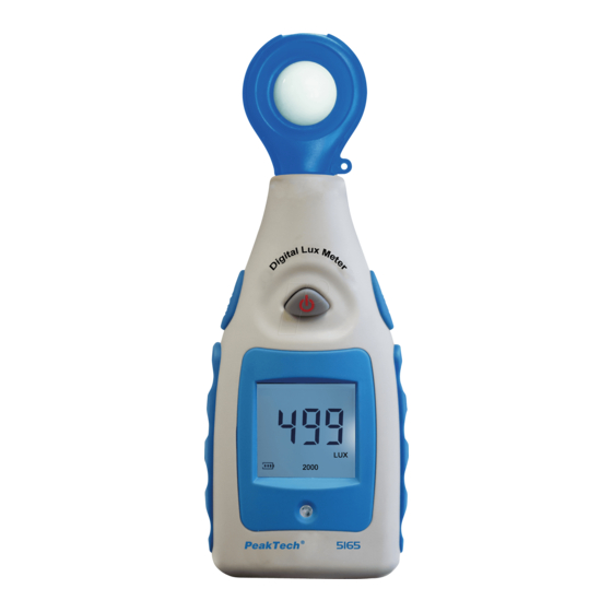 PeakTech 5165 Bedienungsanleitung