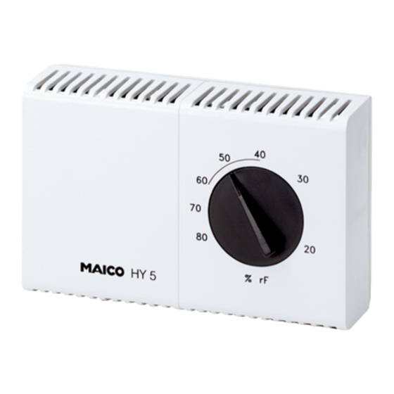 Maico HY 5 Montage- Und Gebrauchsanweisung