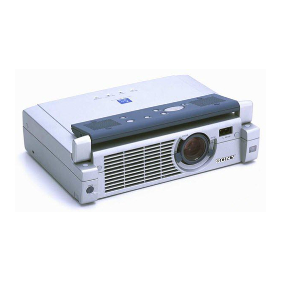 Sony VPL-CX4 Bedienungsanleitung