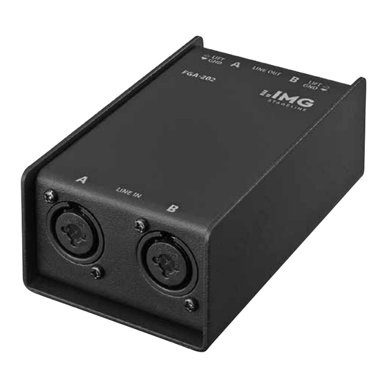 IMG STAGELINE FGA-202 Bedienungsanleitung