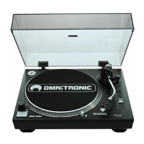 Omnitronic TB-11 Bedienungsanleitung