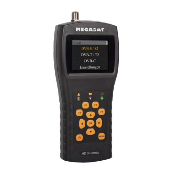 Megasat HD 3 Combo Bedienungsanleitung