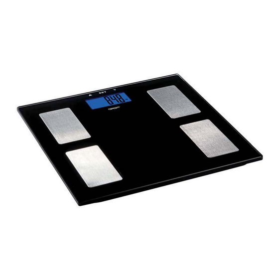 Topcom Body Analysis Scale 1000 Bedienungsanleitung