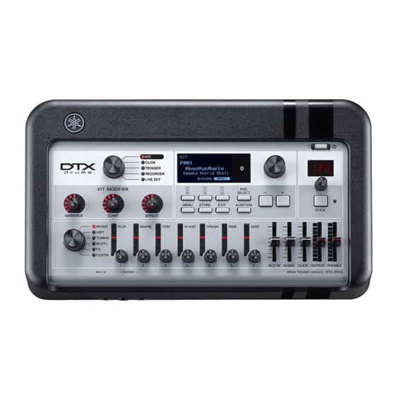 Yamaha DTX drums DTX-PROX Benutzerhandbuch