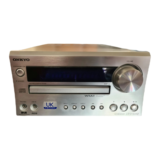 Onkyo CR-315DAB Bedienungsanleitung