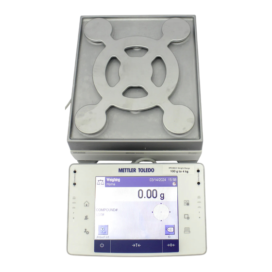 Mettler Toledo XPE Serie Benutzerhandbuch
