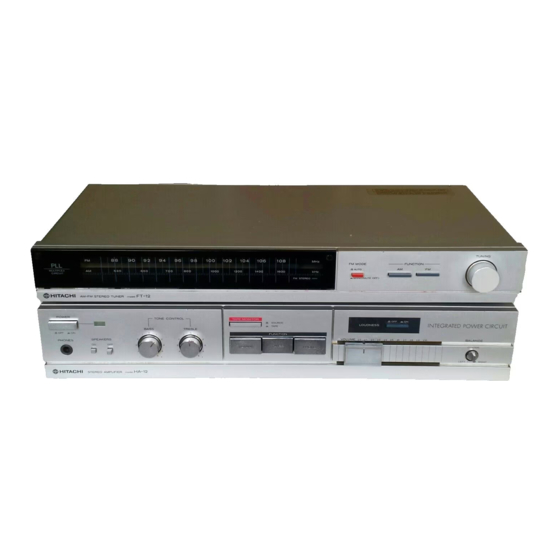 Hitachi HTA-12 Serviceanleitung