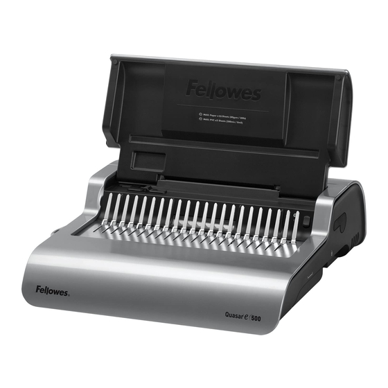 Fellowes Quasar E-500 Anleitung