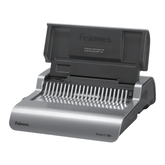 Fellowes Quasar e 500 Anleitungen