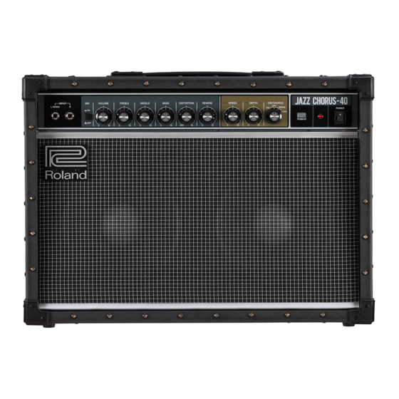 Roland JC-40 Bedienungsanleitung