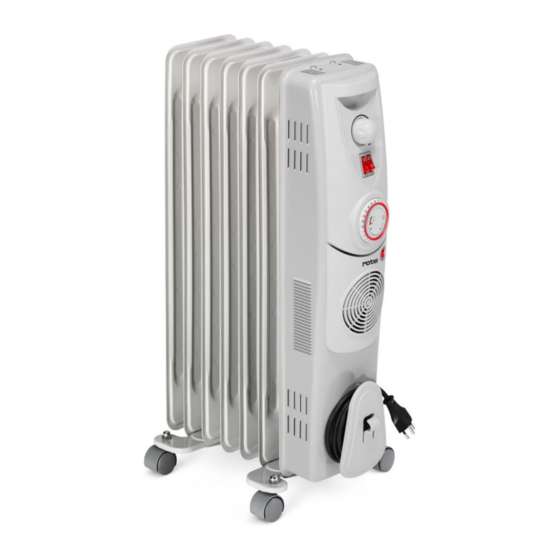 Rotel OILRADIATORHEATER7312CH Gebrauchsanweisung