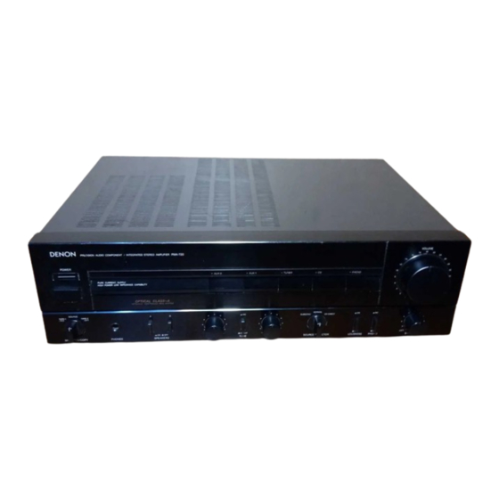 Denon PMA-720 Wartungsanleitung