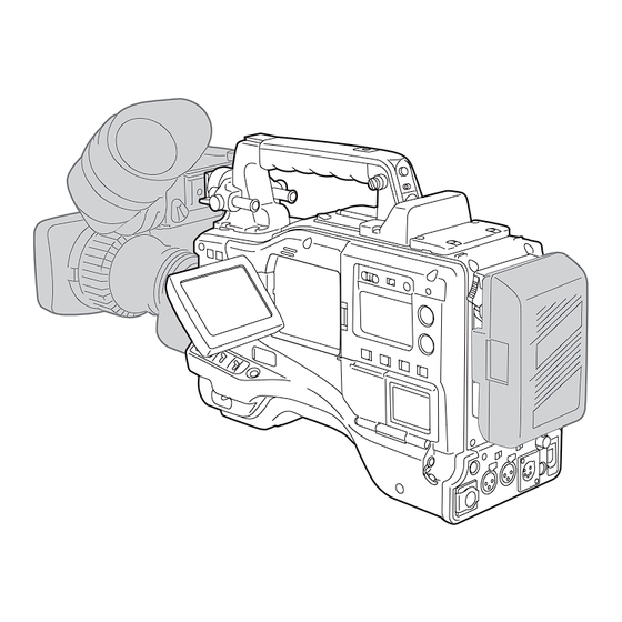 Panasonic AJ-SDX800E Bedienungsanleitung