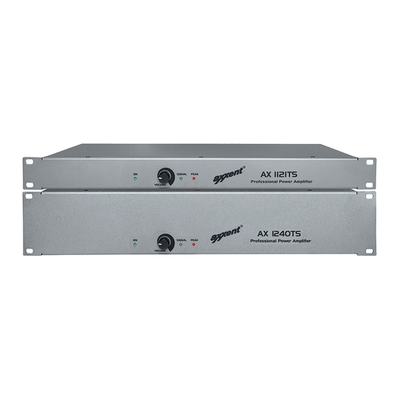Axxent AX-1121TS Bedienungsanleitung