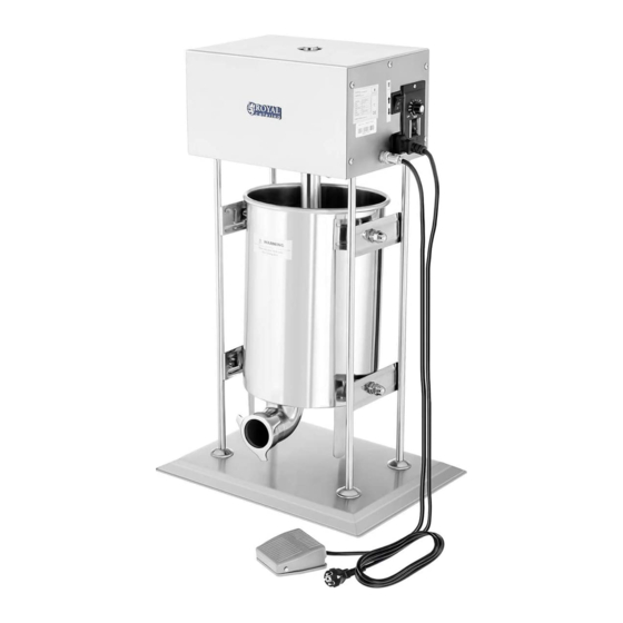 Royal Catering RCWF-10LE-H Bedienungsanleitung