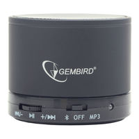 Gembird SPK-BT-003 Benutzerhandbuch