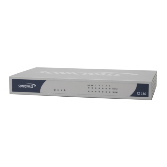 SonicWALL TZ 180 Installationshandbuch
