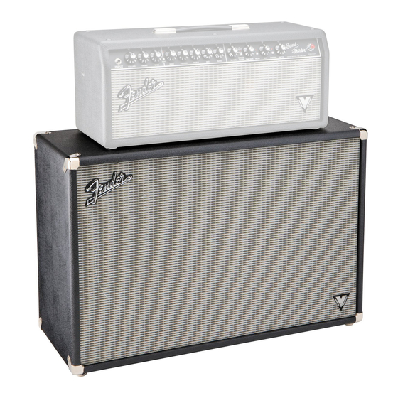 Fender Band Master VM 212 Enclosre Bedienungsanleitung