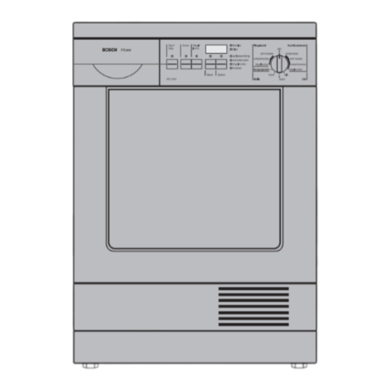 Bosch Maxx wtl 6400 Gebrauchsanleitung
