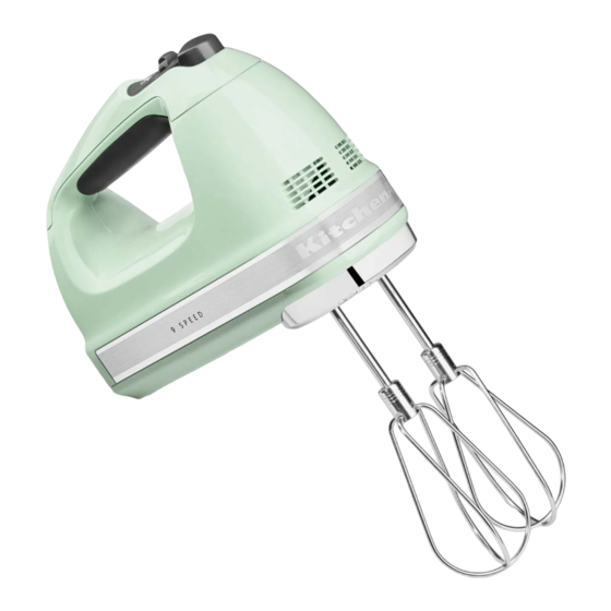 KitchenAid 5KHM9212 Bedienungsanleitung