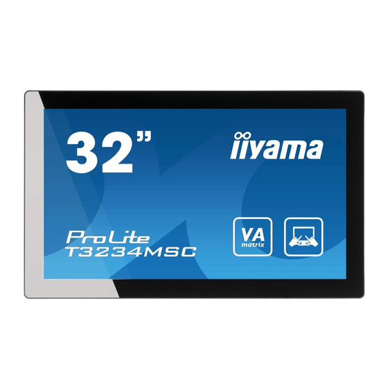 iiyama ProLite T3234MSC Bedienungsanleitung