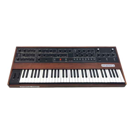 Arturia PROPHET-5 V Bedienungsanleitung
