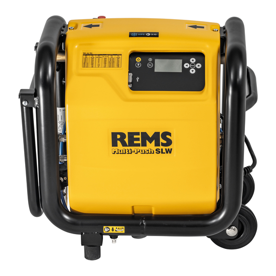 REMS Multi-Push SLW Betriebsanleitung