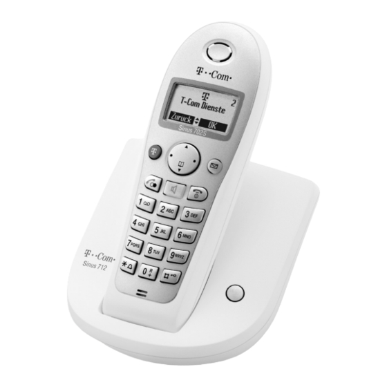 T-COM Sinus 712 Bedienungsanleitung