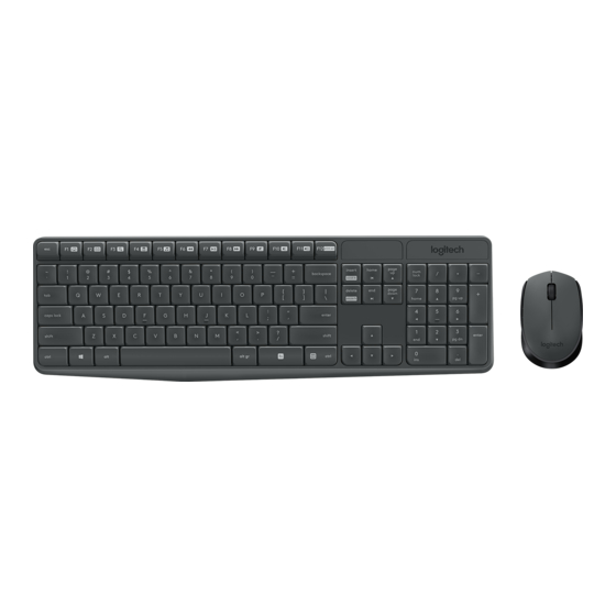 Logitech MK235 Installationsanleitung