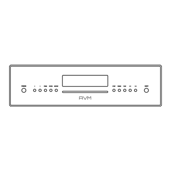 AVM OVATION CD 6.2 Bedienungsanleitung