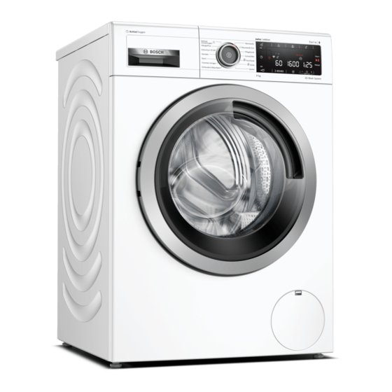 Bosch WAXH2L40CH Gebrauchs- Und Montageanleitung