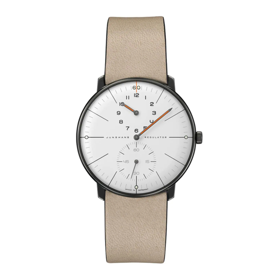 Junghans max bill edition 60 Bedienungsanleitung