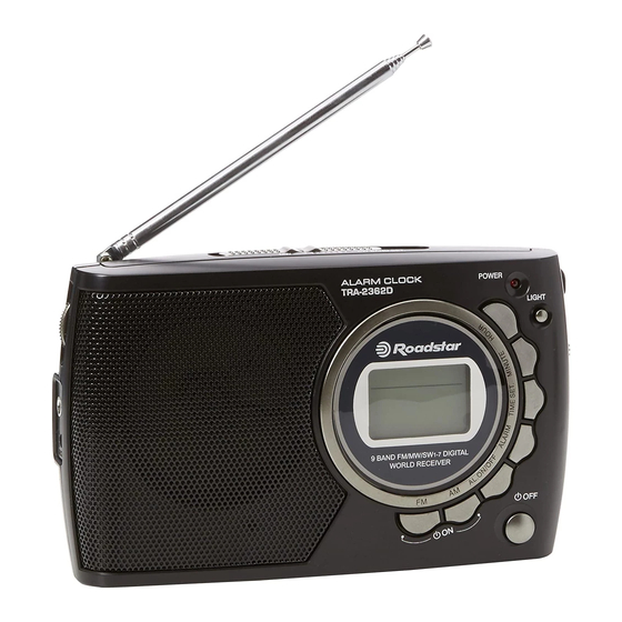 Roadstar TRA-2362D Schnellstartanleitung
