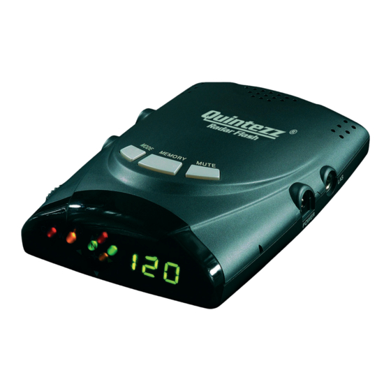 Quintezz Radar Flash Gebrauchsanweisung