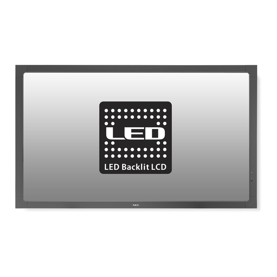 NEC MultiSync V463-TM Bedienungsanleitung