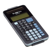 Texas Instruments TI-30X Pro MathPrint Handbuch