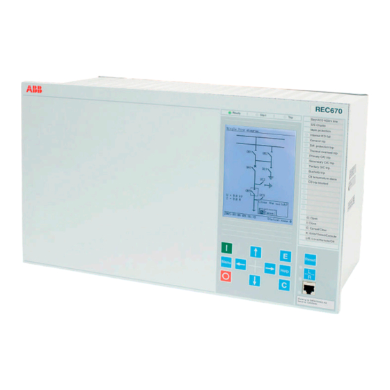 ABB REC 670 Handbuch