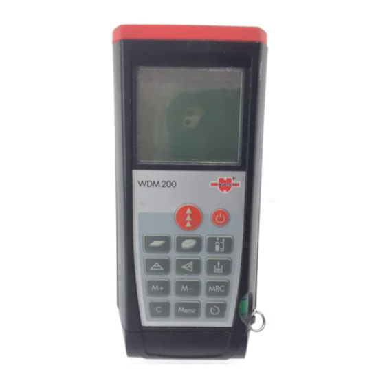 Würth master WDM 200 Bedienungsanleitung
