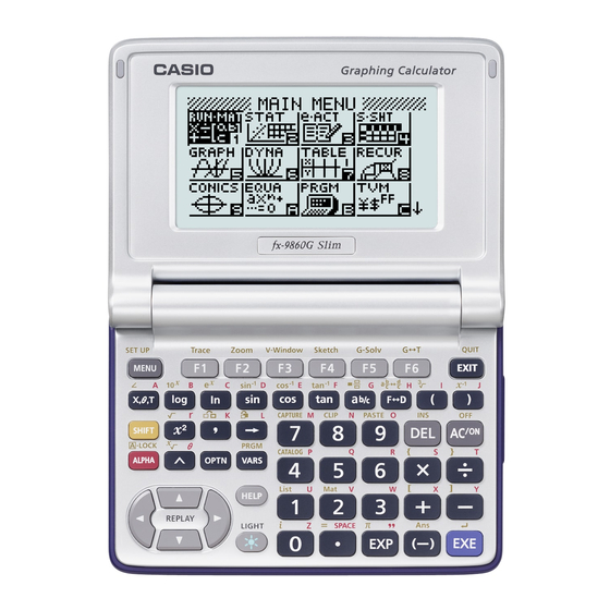 Casio fx-9860G Slim Bedienungsanleitung