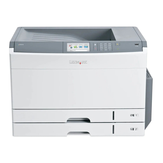 Lexmark C925 Benutzerhandbuch