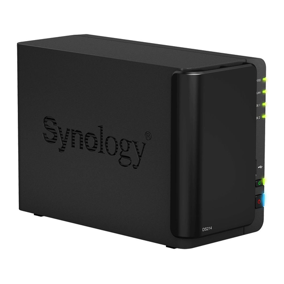 Synology DiskStation DS214 Schnellinstallationsanleitung