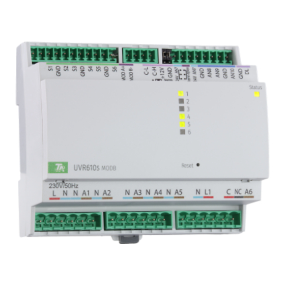Technische Alternative UVR610S-OD-MODB Montageanleitung