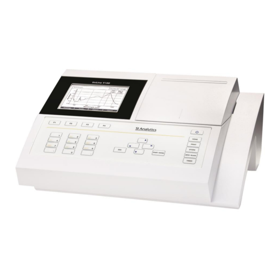 Sl Analytics UviLine Sl 5000 Gebrauchsanleitung