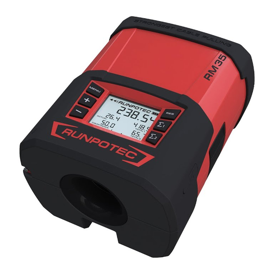 Runpotec RUNPOMETER RM35 Gebrauchsanleitung