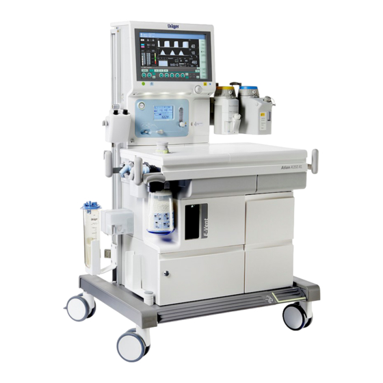 Dräger Atlan serie Gebrauchsanweisung