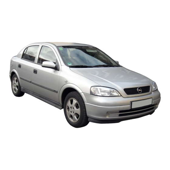 Opel astra g 1.6 1998 Handbuch