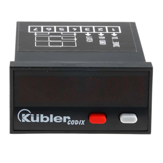Kübler Codix 531 Bedienungsanleitung