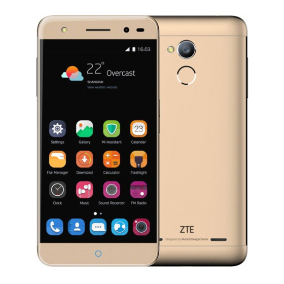ZTE Blade V7 Lite Kurzanleitung