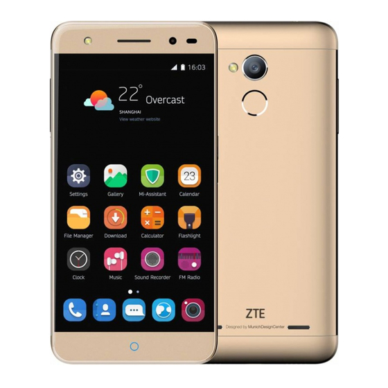 ZTE BLADE V7 LITE Kurzanleitung